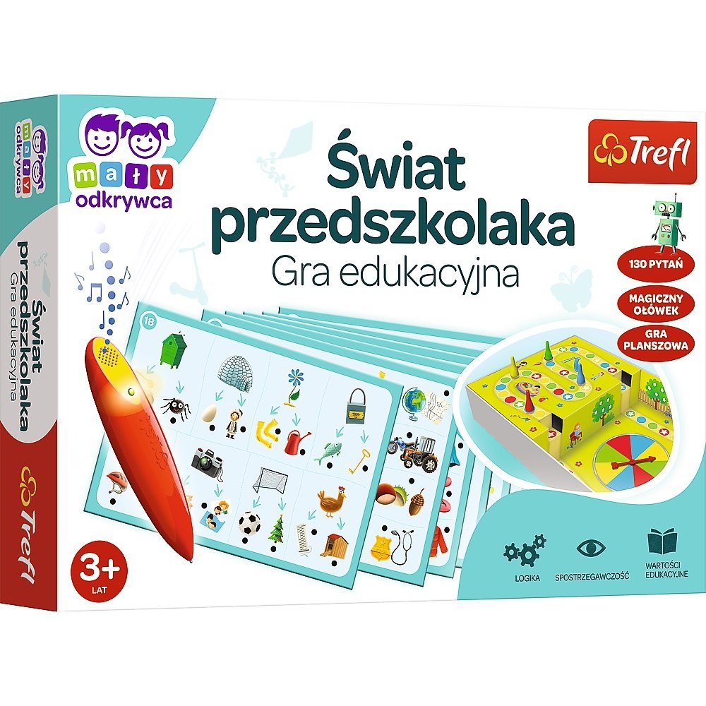 GRA EDUKACYJNA ŚWIAT PRZEDSZKOLAKA Z MAGICZNYM OŁÓWKIEM TREFL 02112 TR